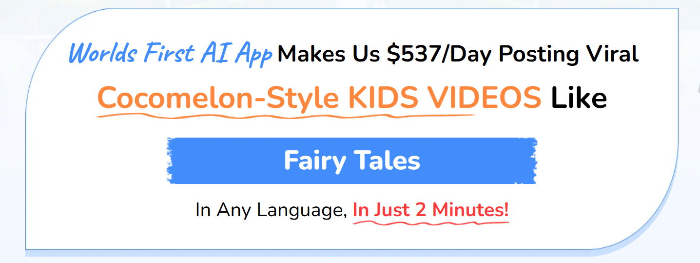 KidsTale AI launch pricing banner with one-time payment and coupon KIDSTALE2 for extra discount